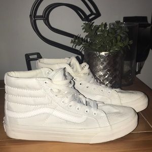White Hightop Vans